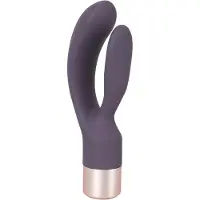 You2Toys - Vibrator met clitorisstimulator - oplaadbaar - paars