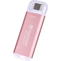Transcend ESD300 - SSD - 1 TB - externe (draagbare) opslag - USB 3.2 Gen 2x1 (USB-C connector) - Roze