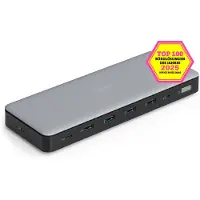 Digitus 13-poorts USB-C dockingstation, max. 4K/60Hz met HDR, HDMI, DP, max. 3 monitoren (MST), USB-C 3.2 Gen 2, Gigabit Ethernet (max. 2.5G), Audio, DC 150W