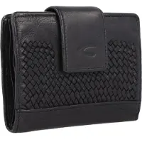 Camel active WAVE Flap wallet gemaakt van echt leder - Maat womenswear-OS - Zwart