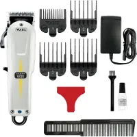 Wahl Cordless Super Taper - Professioneel Draadloze Tondeuse voor Netspanning - Voor Bulkverwijdering en Tapsnijden, Zwart/Wit