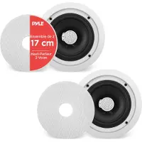 Pyle Luidsprekers, Plafondluidsprekers, Set van 2 Plafondspeakers 250 Watt, 2-Weg Woofersysteem Speakers