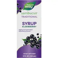 Nature'S Way , Sambucus, Traditioneel Immuunsiroop, Elsbes, 4 fl oz (120 ml)