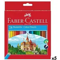 Faber-Castell Kleurpotloden Faber-Castell set à 24 stuks assorti - 5 stuks