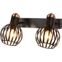Fantasia 3403652 Wandlicht Raga Zwart/Brons - 2 x E14