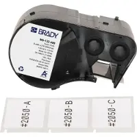 Brady M5-132-499 nylonweefsel labels zwart op wit 38,10 mm x 31,75 mm (origineel)