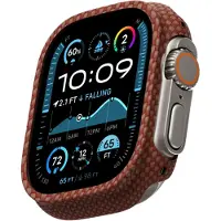 Pitaka Air Case Geschikt voor Apple Watch 11/10 42MM - Ultra Dun Hoesje - 600D Aramidevezels - Sunset