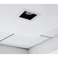 Integral inbouwspot 10x10cm voor 1x GU10 LEDlamp 30 graden kantelbaar | zaagmaat 9x9cm | GU10