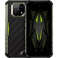 Ulefone Rugged Smartphone Armor 22 4G G96 8GB 256GB 6600-33W A13, Night, Slim, Black w Green