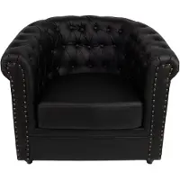 Clayre & Eef Fauteuil met armleuning 80x75x72 cm kunstleer