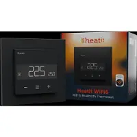 Heatit WiFi6 thermostaat | Draadloos | WiFi, Bluetooth | Mat zwart