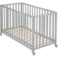 Roba Opklapbed Fold Up 60 x 120 taupe incl. wielen