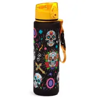 Puckator Dia de los Muertos Pop Top 600ml Ecozen Drinkfles