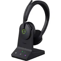 Yealink WH68 Teams On Ear headset DECT, Bluetooth Zwart Telefoon