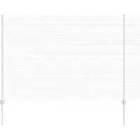 vidaXL gelast draadhek met palen 10 x 1,6 m Gegalvaniseerd staal Mesh