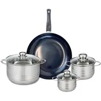 Elo Set van 1 Koekenpan 28 cm en 3 kookpotten 12, 14 en 20 cm Elo Prima Brillant