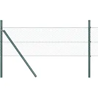 vidaXL zeshoekig gaashek met grondbevestiging 10 x 0,4 m Groen Mesh