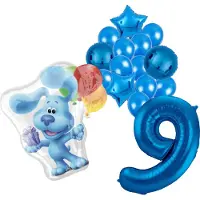 Amscan Blue's Clues ballonnen pakket - 60x63cm - Folie Ballon - 9 jaar - Themafeest - Verjaardag - Ballonnen - Versiering - Helium ballon