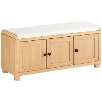 SoBuy FSR188-N Schoenenbank – Comfortabele Zitbank met Opbergruimte voor Hal of Slaapkamer (104 x 35 x 47 cm)