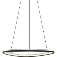 QAZQA Design hanglamp zwart 3-staps dimbaar - Organico