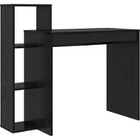 vidaXL Bureau Zwart Eiken Bewerkt hout 100 x 40 x 90 cm