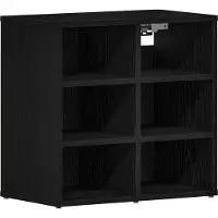vidaXL Schoenenkast 52 x 30 x 50,5 cm Bewerkt hout Zwart Eiken