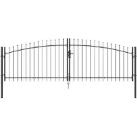 vidaXL Dubbele Heining WOERDEN 400 x 174,5 cm Staal Vergrendelbaar