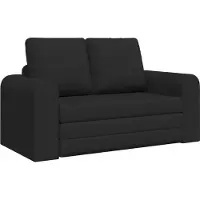vidaXL Slaapbank 60cm Zwart Stof