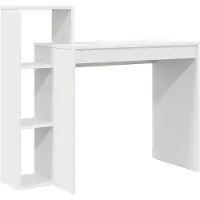 vidaXL Bureau Wit Bewerkt hout 100 x 40 x 90 cm
