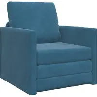 vidaXL Slaapbank Blauw 74 x 77 x 81 cm Fluweel