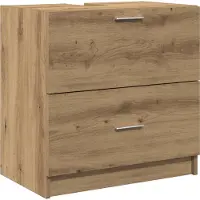 vidaXL Badkamerkast Artisan Eiken 59 x 37 x 59 cm Bewerkt hout