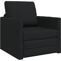 vidaXL Slaapbank Zwart 74 x 77 x 81 cm Stof