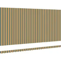 vidaXL Vervangingsdoek voor zonnescherm Groen en Geel 580 x 295 cm