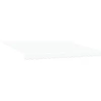 vidaXL Uitschuifbare luifel Wit 400 × 300 cm Polyester en Metaal