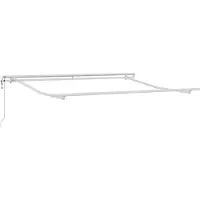 vidaXL Uitschuifbare luifel Beige 350 x 250 cm Stof en Aluminium
