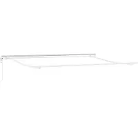 vidaXL Uitschuifbare luifel Beige 400 × 350 cm Stof en Aluminium