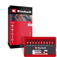 Einhell Impact Bit Taschenbox 11tlg 118673 Bitset 1/4 (6,3 mm), PH, PZ, Zeskant, TX