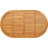 vidaXL Tafelblad Olie Natuurlijk 120 x 70 x 2 cm Massief Acacia Hout