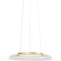 QAZQA Design hanglamp goud en transparant 3-staps dimbaar - Scacrylic