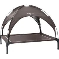 vidaXL - Hondenbed - 90 - x - 81 - x - 80,5 - cm - Staal - Bruin