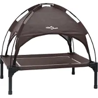 vidaXL - Hondenbed - 63 - x - 49,5 - x - 60 - cm - Staal - Bruin