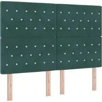 vidaXL Hoofdbord Donkergroen 144 cm Fluweel