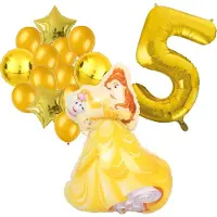 Amscan Belle ballonnen pakket - Belle en het Beest - 89x64cm - Folie Ballon - Prinses - Themafeest - 5 jaar - Verjaardag - Ballonnen - Versiering - Helium ballon