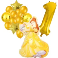 Amscan Belle ballonnen pakket - Belle en het Beest - 89x64cm - Folie Ballon - Prinses - Themafeest - 1 jaar - Verjaardag - Ballonnen - Versiering - Helium ballon