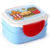 Sombo Foodiemals Clip Bento Box Lunchtrommel & bestek