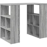 vidaXL Bureau Grijs Sonoma Bewerkt hout 90 x 50 x 75 cm