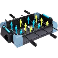 Umbro Tafelvoetbal Tafelmodel - 5-in-1 Tafelspel - 40 x 30 x 25 CM - Tafelvoetbalspel - Voetbal, Hockey, Basketbal, Tennis en Bowlen - Zwart/Blauw