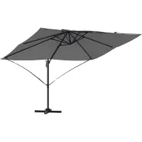 vidaXL Parasol Antraciet 351 x 250 x 260 cm Polyester en Aluminium