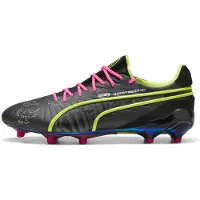 Puma KING ULTIMATE x KIDSUPER FG/AG unisex voetbalschoenen, Groen/Zwart/Grijs, Maat 41