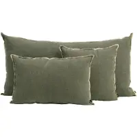 Haomy Chennai linnen kussen kaki 55x110 cm
